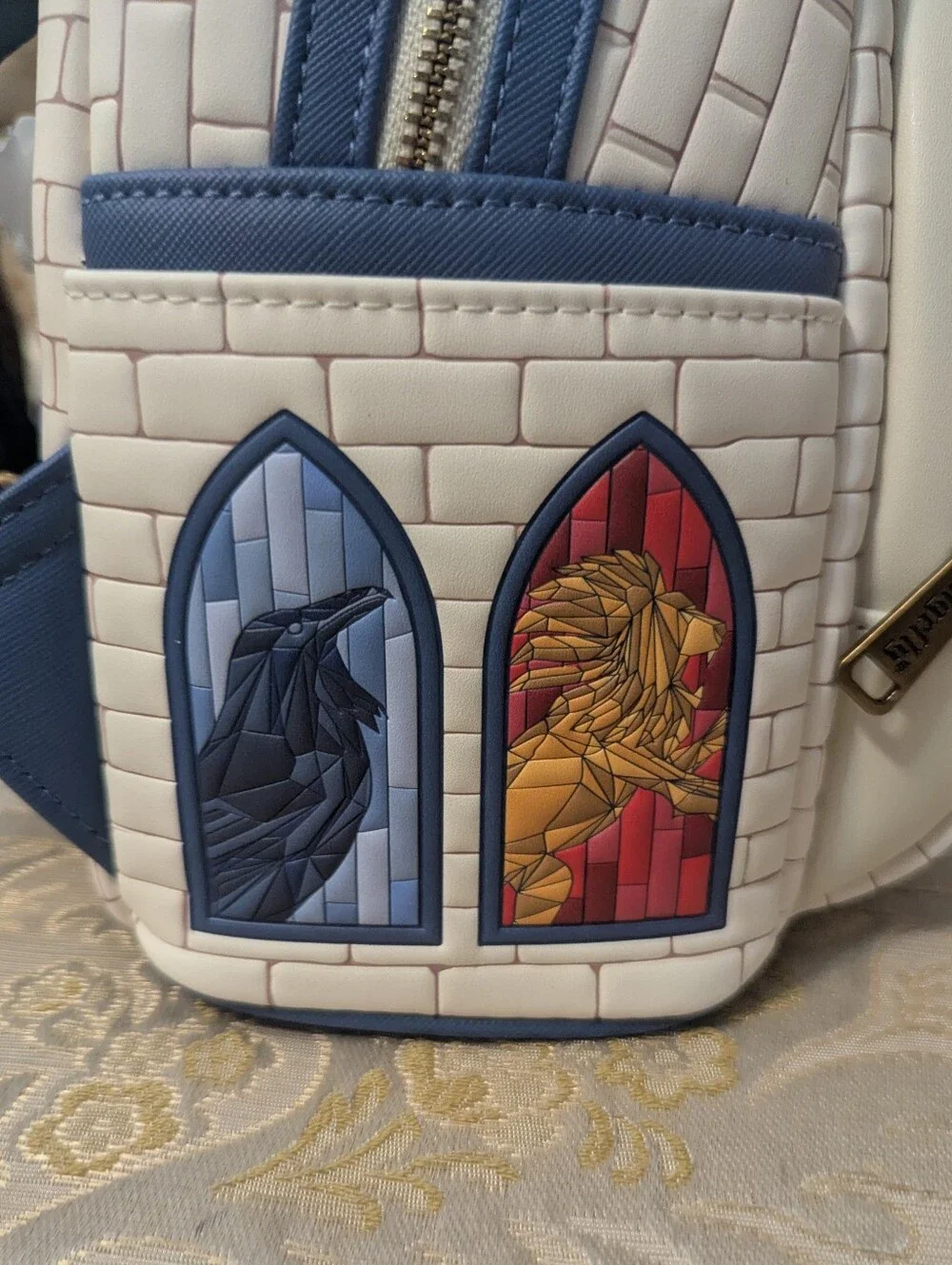 Harry Potter Loungefly White and Blue Hedwig Hogwarts Mini Backpack